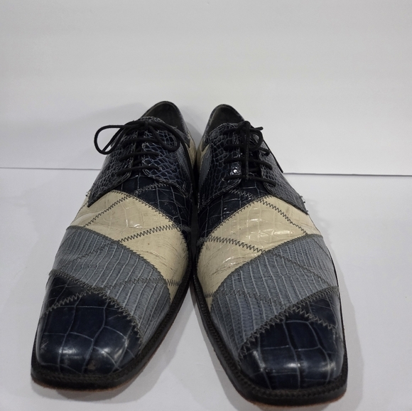 Stacy Adams Men\'s Patchwork Jazz Oxford Leather Dress Shoes Sz.13 M main image 6